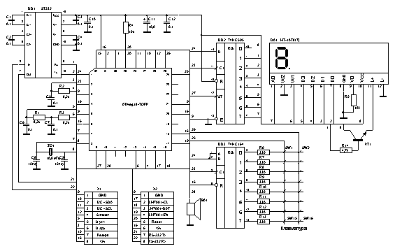P-45 Модуль управления ATmega8 + MT-10T8(7)